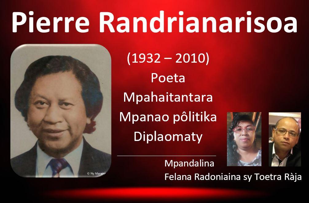 Ny poeta Pierre Randrianarisoa